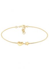 Elli Damski pierścionek z sercem i gwiazdami Astro Filigree ze srebra próby 925 Sterling Silver Bransoletki 1 ct. Szare bransoletki Elli, srebrne. Za 211.64 zł.
