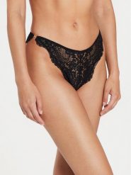 Guess Figi brazylijskie O4YE16 KCC70 Czarny. Czarne figi Guess, z aplikacjami, z syntetyku. Za 99.99 zł.
