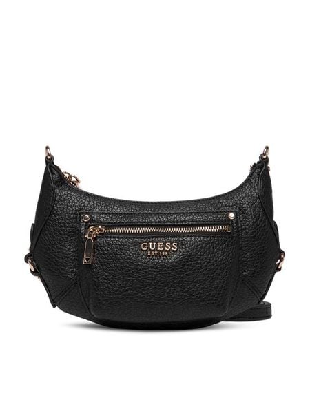 Guess Torebka Marsha Mini HWBG95 01720 Czarny. Czarne torebki klasyczne Guess, z aplikacjami, ze skóry, bez dodatków. Za 589.99 zł.