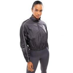 Damska lekka kurtka do biegania Fitness Siroko Ueno Dark Gray. Szare kurtki do biegania SIROKO, bez wzorów, z tkaniny, bez kaptura, do biegania. Za 255.00 zł.