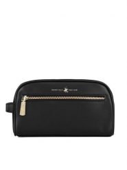 Beverly Hills Polo Club Kosmetyczka BHPC-W1-002-AW24 Czarny. Czarne torebki klasyczne Beverly Hills Polo Club, bez wzorów, z materiału, bez dodatków. Za 79.99 zł.