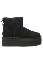 Ugg Śniegowce W Classic Mini Platform 1134991 Czarny. Czarne śniegowce UGG, bez wzorów, ze skóry, bez zapięcia. Za 629.00 zł.