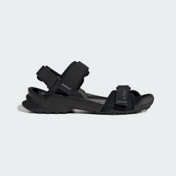 Sandały Terrex Hydroterra. Czarne sandały adidas, bez wzorów, z gumy, klasyczne, bez obcasa, bez zapięcia. Za 239.00 zł.