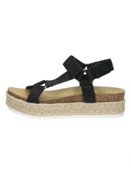 Steve Madden Sandały w kolorze czarnym rozmiar: 37. Czarne sandały Steve Madden, bez wzorów, klasyczne, z otwartym noskiem, bez obcasa, na platformie, bez zapięcia. Za 154.79 zł.