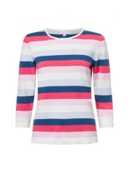 Brookshire Sweter z dzianiny Kobiety Bawełna różowy|wielokolorowy, XL. Czerwone swetry brookshire, xl, bez wzorów, z bawełny, bez ramiączek. Za 179.95 zł.