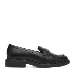 Mokasyny Lasocki. Czarne mokasyny Lasocki, bez wzorów. Za 229.99 zł.