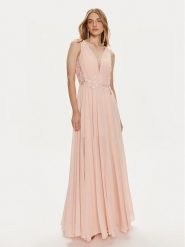 Fracomina Sukienka wieczorowa FQ24SD3027W41201 Różowy Slim Fit. Czerwone sukienki Fracomina, xs, bez wzorów, z syntetyku, wizytowe, bez kołnierzyka, bez ramiączek. Za 829.99 zł.