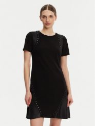 DKNY Sukienka codzienna DD3J1489 Czarny Slim Fit. Czarne sukienki DKNY, na co dzień, bez wzorów, z syntetyku, bez kołnierzyka, bez ramiączek, proste. Za 409.99 zł.