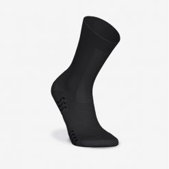 Skarpety piłkarskie podwyższone Kipsta Viralto II MiD antypoślizgowe. Czarne skarpetki KIPSTA, bez wzorów, z dzianiny. Za 39.99 zł.