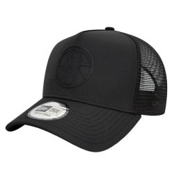 Czapka z daszkiem dla dorosłych E-Frame AS Roma Trucker Cap. Czarne czapki z daszkiem New Era, bez wzorów, z poliesteru, sportowe. Za 169.99 zł.