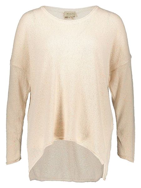 Herrlicher Sweter w kolorze kremowym rozmiar: M. Brązowe swetry Herrlicher, m, bez wzorów, z bawełny, bez ramiączek. Za 127.65 zł.