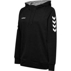 Bluza sportowa z kapturem damska Hummel Go Cotton Hoodie Woman. Czarne bluzy z kapturem Hummel, s, bez wzorów, z kapturem, do piłki ręcznej. Za 168.00 zł.