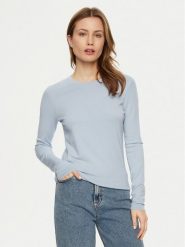 Calvin Klein Bluzka K20K208031 Błękitny Slim Fit. Niebieskie bluzki Calvin Klein, xs, bez wzorów, z syntetyku, bez kołnierzyka, bez ramiączek. Za 249.99 zł.