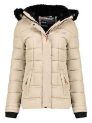 Geographical Norway Kurtka pikowana w kolorze beżowym rozmiar: S. Brązowe kurtki Geographical Norway, s, bez wzorów, bez kaptura. Za 371.52 zł.