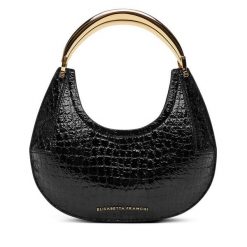 Torebka Elisabetta Franchi. Czarne torebki klasyczne Elisabetta Franchi, bez wzorów, klasyczne, bez dodatków. Za 1,909.00 zł.