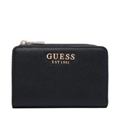 Portfel Guess. Czarne portfele Guess, z aplikacjami. Za 264.99 zł.