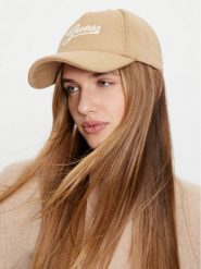 Guess Czapka z daszkiem AW5182 WOL01 Beżowy. Brązowe czapki z daszkiem Guess, z aplikacjami, z materiału. Za 99.99 zł.