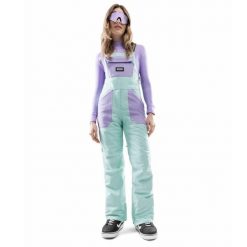 Spodnie snowboardowe z szelkami damskie B1-W Lenk. Zielone spodnie narciarskie SIROKO, bez wzorów, snowboardowy. Za 637.00 zł.