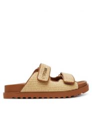 Guess Japonki 172847 Brązowy. Brązowe japonki Guess, z aplikacjami, z tworzywa sztucznego. Za 359.99 zł.