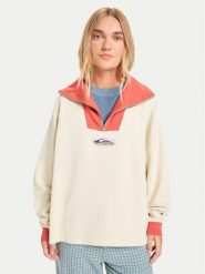 Quiksilver Polar Sungai Block EQWFT03192 Biały Oversize. Białe bluzy z polaru Quiksilver, m, bez wzorów, z bawełny. Za 319.99 zł.