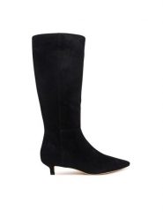LAUREN RALPH LAUREN Kozaki 802P15726005 Czarny. Czarne kozaki Lauren Ralph Lauren, bez wzorów, ze skóry, bez obcasa, na szpilce, bez zapięcia. Za 1,299.00 zł.