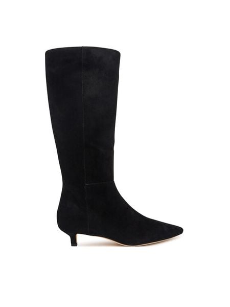 LAUREN RALPH LAUREN Kozaki 802P15726005 Czarny. Czarne kozaki Lauren Ralph Lauren, bez wzorów, ze skóry, bez obcasa, na szpilce, bez zapięcia. Za 1,299.00 zł.