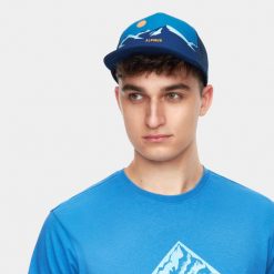 Czapka z daszkiem Alpinus Carpathia. Niebieskie czapki z daszkiem Alpinus, bez wzorów, sportowe. Za 79.00 zł.
