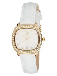 U.S. Polo Assn. Zegarek kwarcowy w kolorze złoto-białym rozmiar: onesize. Białe, analogowe zegarki U.S. Polo Assn., metalowe. Za 217.99 zł.