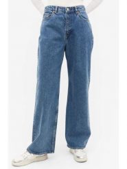 Monki Dżinsy - Comfort fit - w kolorze niebieskim rozmiar: W24. Niebieskie jeansy Monki, bez wzorów, klasyczne, z podwyższonym stanem. Za 60.99 zł.