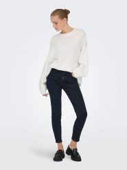 JDY Sweter w kolorze białym rozmiar: XL. Białe swetry JDY, xl, bez wzorów, bez ramiączek. Za 79.77 zł.