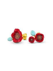 CHARM'S Pozłacane kolczyki-wkrętki rozmiar: onesize. Czerwone kolczyki CHARM'S, pozłacane. Za 176.08 zł.