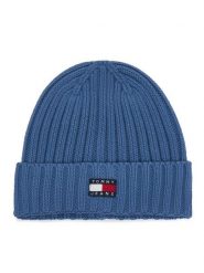 Tommy Hilfiger Czapka Heritage AW0AW18979 Niebieski. Niebieskie czapki zimowe Tommy Hilfiger, bez wzorów, z bawełny. Za 149.99 zł.