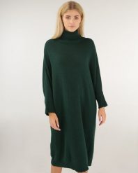 Sukienka z wełną i kaszmirem. Sukienki Unisono, na co dzień, s, bez wzorów, z kaszmiru, bez kołnierzyka, bez ramiączek, midi, proste. Za 299.00 zł.
