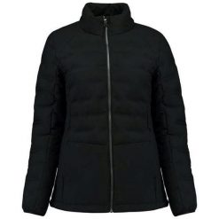 Kurtka zimowa damska Kjelvik Sitaa - Wodoodporna, Czarna, Rozmiar 38. Czarne kurtki ZUMBA WEAR, na zimę, bez wzorów, sportowe, bez kaptura. Za 236.99 zł.