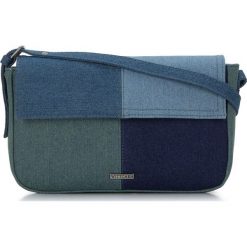 Torebka w dżinsowy patchwork. Niebieskie listonoszki Wittchen, bez wzorów, z poliesteru, małe, bez dodatków. W wyprzedaży za 99.90 zł.