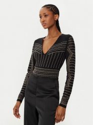 Marciano Guess Body 5RGP02 6218A Czarny Slim Fit. Czarne body i gorsety Marciano Guess, z aplikacjami, z syntetyku, bez ramiączek. Za 659.99 zł.