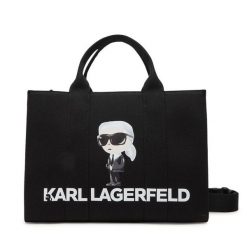 Torebka KARL LAGERFELD. Czarne shopper bag KARL LAGERFELD, bez wzorów, bez dodatków. Za 359.99 zł.
