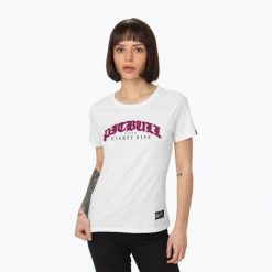 Koszulka damska Pitbull Tattoo. Białe t-shirty sportowe PITBULL, xs, bez wzorów, bez ramiączek. Za 79.99 zł.