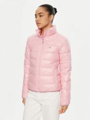 Tommy Jeans Kurtka puchowa Essential DW0DW19312 Różowy Regular Fit. Czerwone kurtki Tommy Jeans, xs, bez wzorów, z jeansu, bez kaptura. Za 699.99 zł.