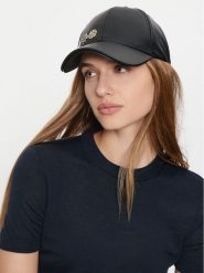 Guess Czapka z daszkiem AW5185 POL03 Czarny. Czarne czapki z daszkiem Guess, z aplikacjami, z materiału. Za 149.99 zł.