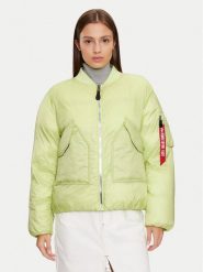 Alpha Industries Kurtka bomber 148004 Zielony Regular Fit. Zielone kurtki Alpha Industries, s, bez wzorów, z syntetyku, bez kaptura. Za 469.99 zł.