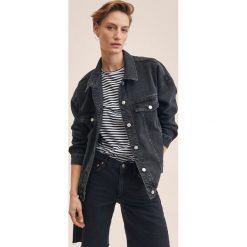 Mango kurtka jeansowa Dafne damska kolor szary przejściowa oversize. Szare kurtki Mango, l, bez wzorów, z jeansu, bez kaptura. Za 199.99 zł.