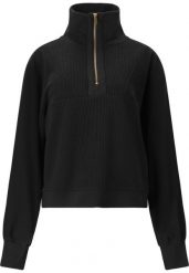 Bluza damska Athlecia Hecey. Czarne bluzy bez kaptura Athlecia, bez wzorów, z materiału, bez kaptura, na fitness i siłownię. Za 251.50 zł.