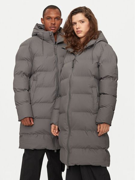 Rains Kurtka zimowa 15130 Szary Regular Fit. Szare kurtki Rains, na zimę, xs, bez wzorów, z syntetyku, bez kaptura. Za 1,079.00 zł.