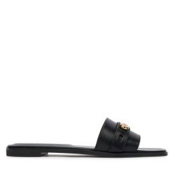 Klapki Tory Burch. Czarne klapki Tory Burch, bez wzorów, bez obcasa, bez zapięcia. Za 1,549.00 zł.