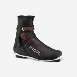 Buty do narciarstwa biegowego dla dorosłych Inovik XC S 500 styl łyżwowy. Brązowe buty do biegania INOVIK, na zimę, bez wzorów, z materiału, bez zapięcia, do biegania. Za 699.99 zł.
