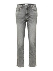 SELECTED FEMME Dżinsy "Bea" - Slim fit - w kolorze szarym rozmiar: W27/L32. Szare jeansy Selected Femme, l, bez wzorów, z bawełny, klasyczne, z podwyższonym stanem. Za 105.14 zł.