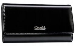 Portfel damski 4U Cavaldi N012-APU-BL czarny. Czarne portfele 4U Cavaldi, bez wzorów, ze skóry ekologicznej. Za 31.99 zł.
