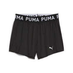 Damskie szorty z dzianiny 3" PUMA STRONG PUMA. Czarne szorty Puma, bez wzorów, z dzianiny, sportowe. Za 129.00 zł.