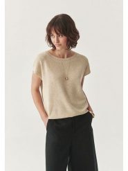 TATUUM Sweter "Zito" w kolorze beżowym rozmiar: XL. Brązowe swetry Tatuum, xl, bez wzorów, ze splotem, bez ramiączek. Za 121.95 zł.